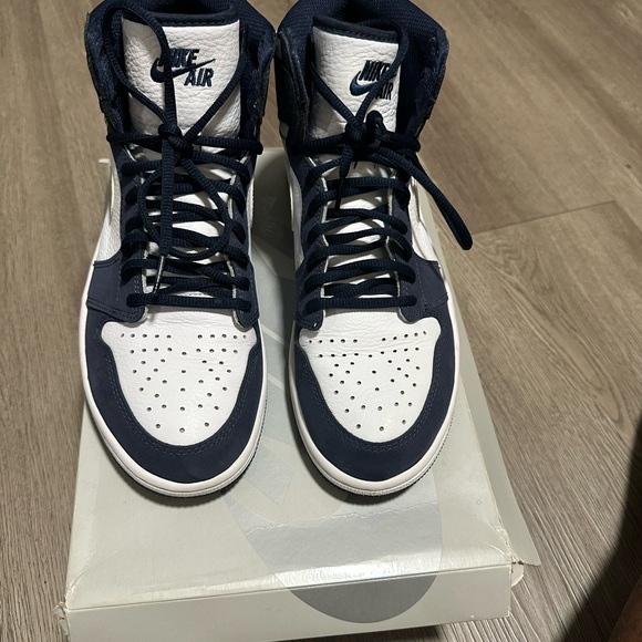 Nike Navy and White High-Top Sneakers main image 8